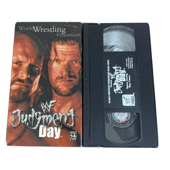 WWE WWF 2001 Judgment Day VHS (HHH Kane, Stone Cold Undertaker, Chyna Lita) - Picture 1 of 3